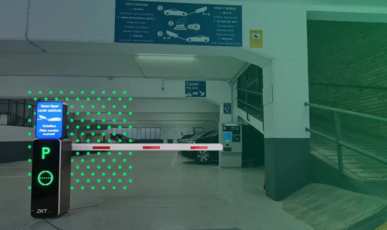 Control de acceso vehicular en estacionamiento empresarial Control de acceso vehicular en estacionamiento empresarial